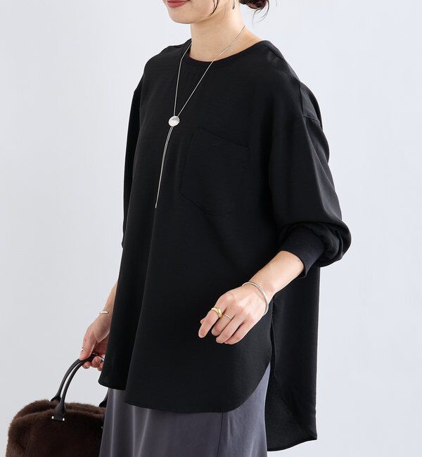  「【さらっと着やすい！/冷房・日焼け対策◎】ジョーゼットポケットブラウス」|シャツ・ブラウス|