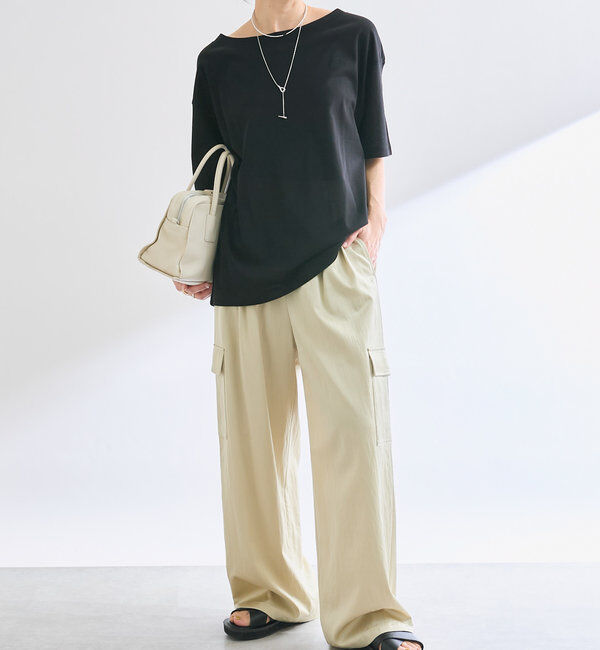  「【MONN.:.(モン)】オープンネックTee」|Tシャツ・カットソー|