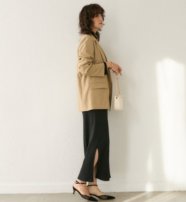  「【オンオフ着れる】ライトピークドラペルジャケット」|テーラードジャケット|