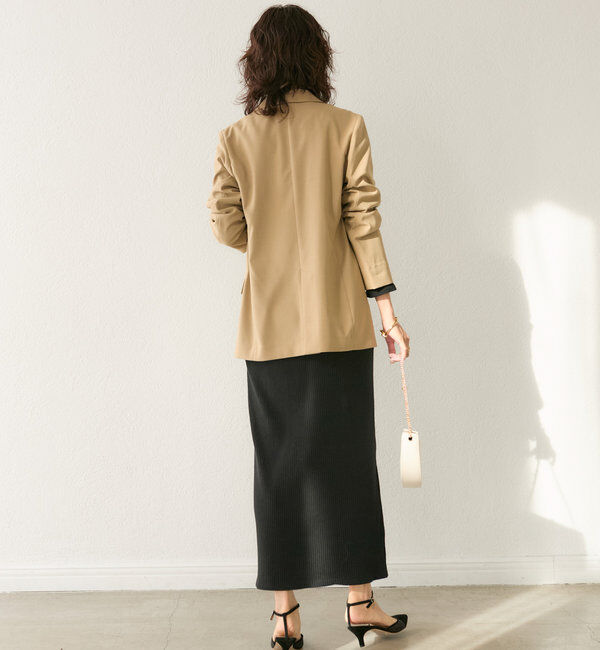  「【オンオフ着れる】ライトピークドラペルジャケット」|テーラードジャケット|