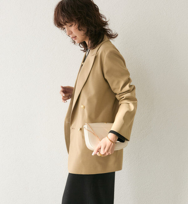  「【オンオフ着れる】ライトピークドラペルジャケット」|テーラードジャケット|