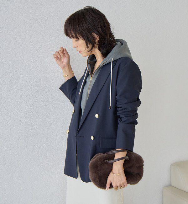  「【オンオフ着れる】ライトピークドラペルジャケット」|テーラードジャケット|