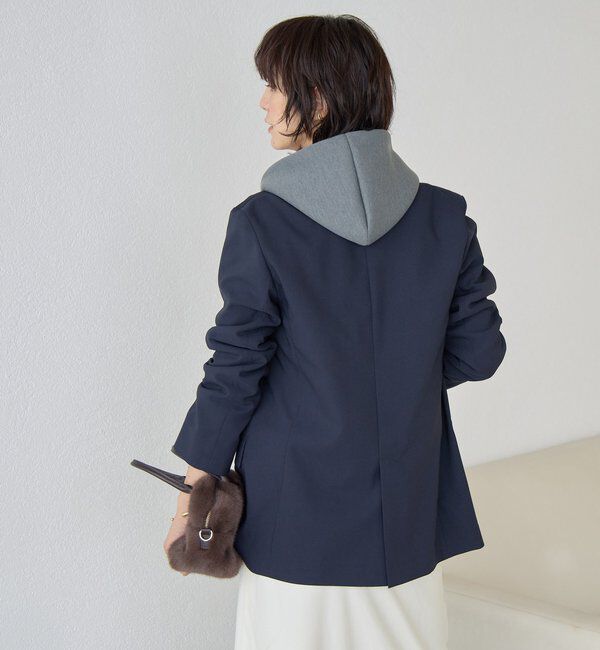  「【オンオフ着れる】ライトピークドラペルジャケット」|テーラードジャケット|
