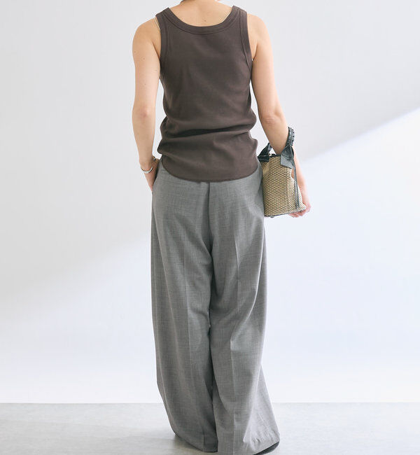  「【2way仕様】テレコ2WAYタンク」|キャミソール|