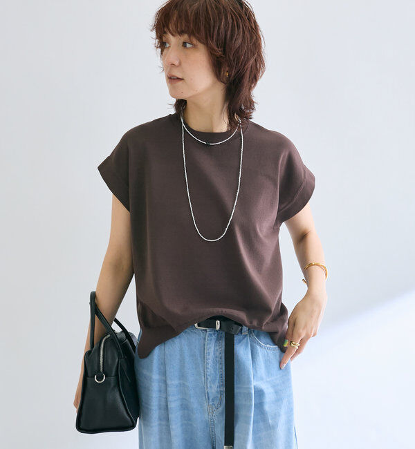  「【接触冷感】クールタッチショルダーニット」|ニット・セーター|