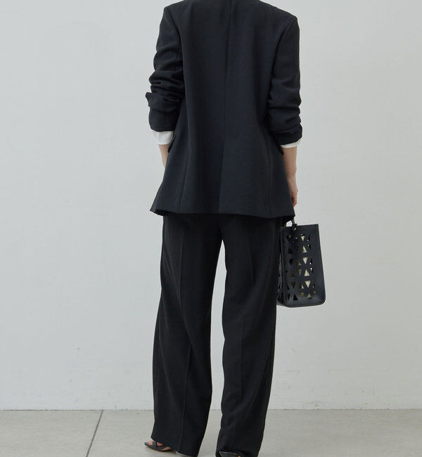  「【リニューアル！】ジャージーワイドタックパンツ」|チノ|