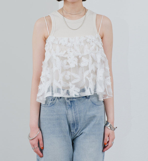  「シアーリーフビスチェ」|シャツ・ブラウス|