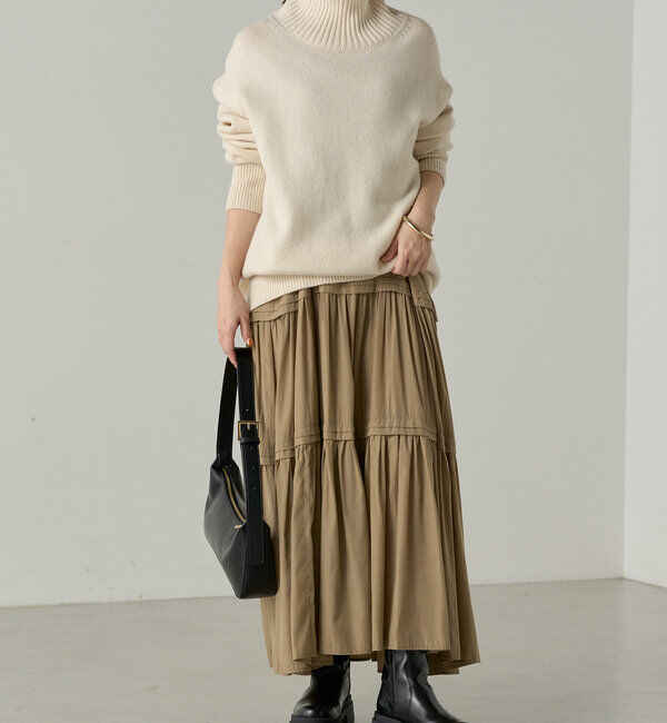  「【3サイズ展開】サテンティアードキャミワンピース」|ワンピース|