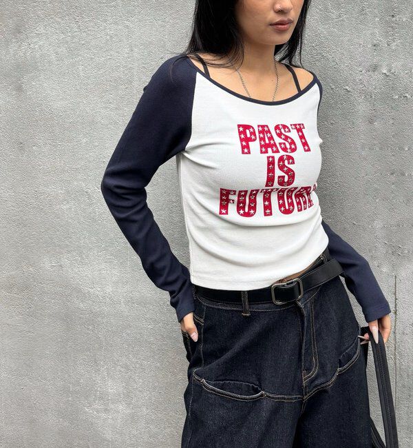  「STAR STUDS RAGLAN LOG TOPS」|Tシャツ・カットソー|