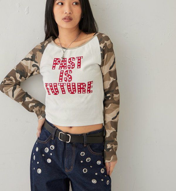  「STAR STUDS RAGLAN LOG TOPS」|Tシャツ・カットソー|