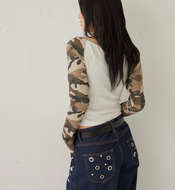  「STAR STUDS RAGLAN LOG TOPS」|Tシャツ・カットソー|