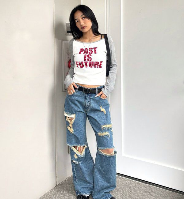  「STAR STUDS RAGLAN LOG TOPS」|Tシャツ・カットソー|