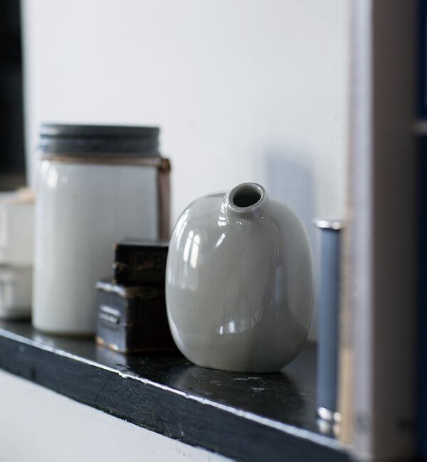 collex「【KINTO/キントー】SACCO ベース 磁器 02」|フラワーベース|グレー