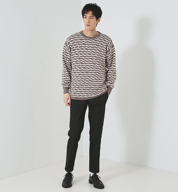 ABAHOUSE「【多機能/シェルタリングドライ】リネン混 イージー スラックス」|スラックス|