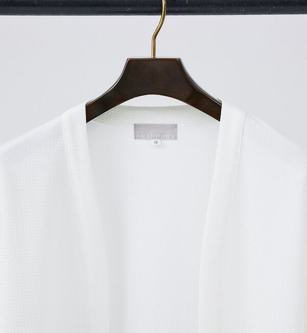 ABAHOUSE「【アンサンブル対応】フクレ ジャガード セミショール カーディガン」|カーディガン|