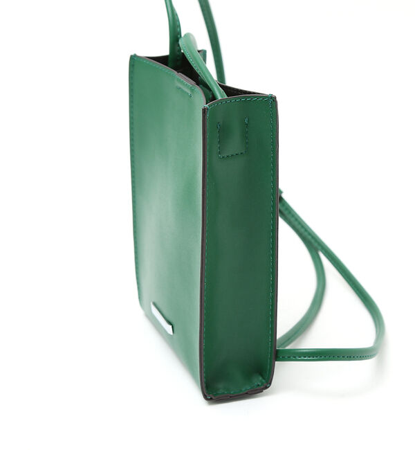 ABAHOUSE「【AH ABAHOUSE】エコレザー スクエア ミニショルダー バッグ / ポシ」|ショルダー・メッセンジャー|