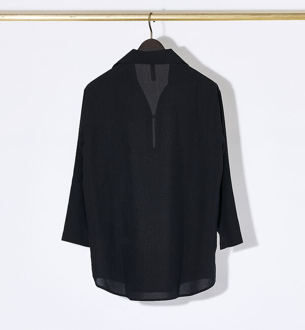 ABAHOUSE「【リネンタッチ】7分袖 カプリシャツ / スキッパーシャツ」|シャツ・ブラウス|