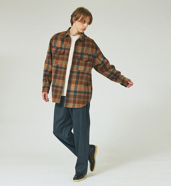 ABAHOUSE「【定番】総針 プルオーバー ニット / クルーネックニット」|ニット・セーター|