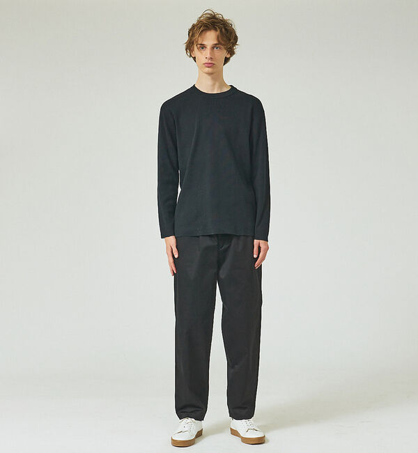 ABAHOUSE「【定番】総針 プルオーバー ニット / クルーネックニット」|ニット・セーター|