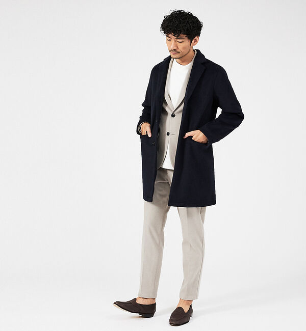 ABAHOUSE「【セットアップ対応】カシミヤタッチ ピーチ起毛 ストレッチ スラックスパンツ」|スラックス|