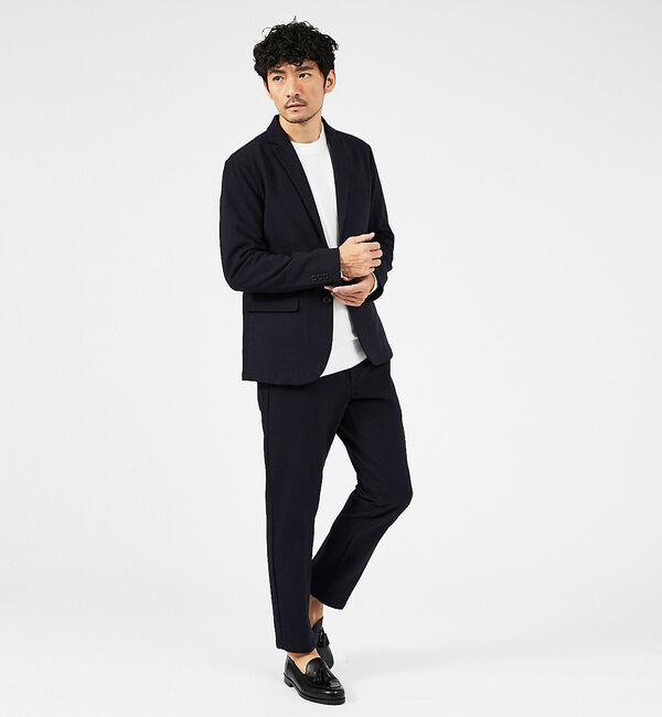 ABAHOUSE「【セットアップ対応】カシミヤタッチ ピーチ起毛 ストレッチ スラックスパンツ」|スラックス|