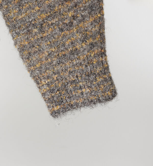 ABAHOUSE「【シャギー素材】ミックスループヤーン　カーディガン / メランジニット」|カーディガン|