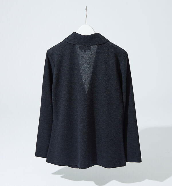 ABAHOUSE「【セットアップ対応】バーズアイ ショールカラー ジャケット」|カーディガン|