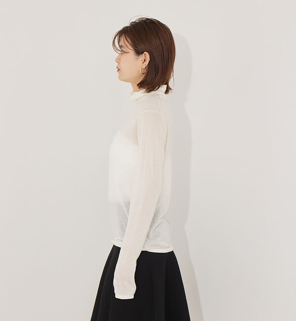 Rouge vif「ウール混タートルネックニットプルオーバー」|ニット・セーター|