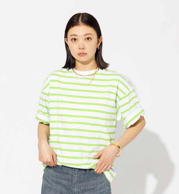 Rouge vif「【BARBARIAN/バーバリアン】ボーダーTシャツ / ビッグシルエット /」|Tシャツ・カットソー|