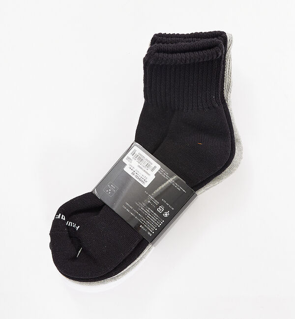 Rouge vif「【FRUIT OF THE LOOM】ソックス/靴下 3Pセット / 無地 /」|ソックス|