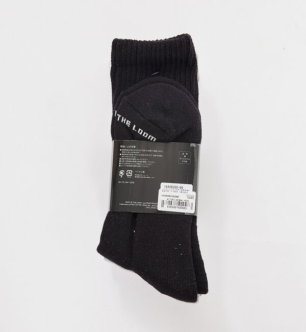 Rouge vif「【FRUIT OF THE LOOM】ソックス/靴下 3Pセット / 無地 /」|ソックス|