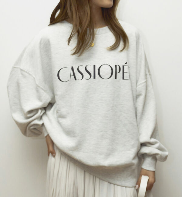 Rouge vif「【一部店舗限定】ドロップショルダーロゴスウエット（CASSIOPEE）」|スウェット・ジャージ|ホワイト系その他1