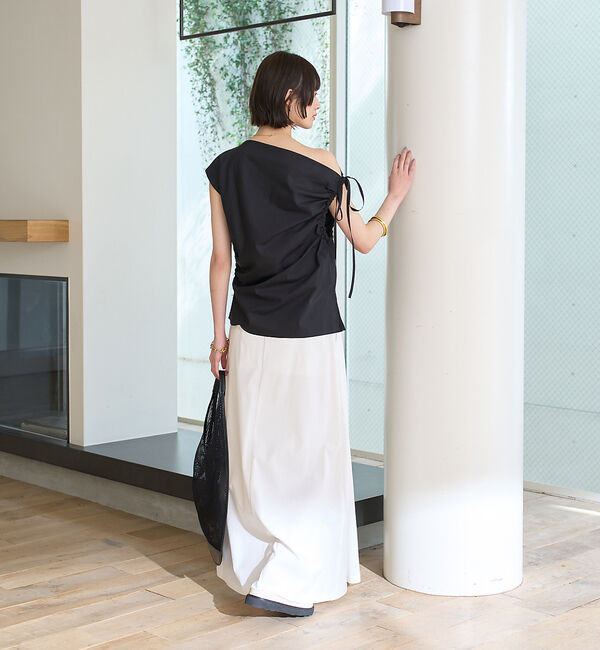 Rouge vif「ギャザーアシンメトリーブラウス」|シャツ・ブラウス|