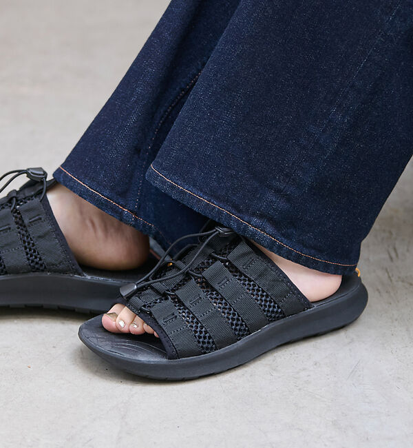 Rouge vif「【BUMPY / バンピー】バンピー パッカブル / PACKABLE / リカ」|サンダル|ブラック