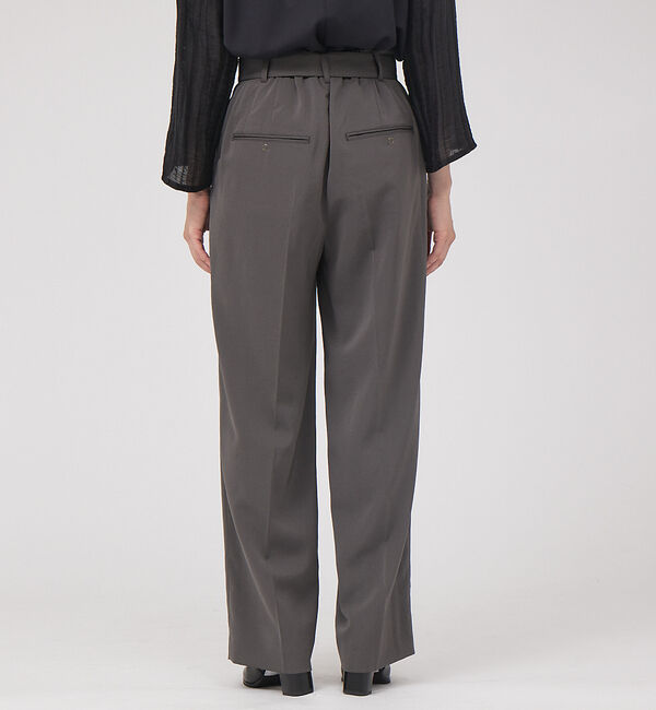 qualite「【セットアップ対応】ダルサテンワイドパンツ」|その他|