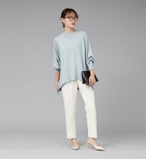 qualite「ヘムラインドレープニット」|ニット・セーター|