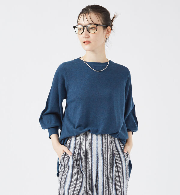 qualite「ヘムラインドレープニット」|ニット・セーター|