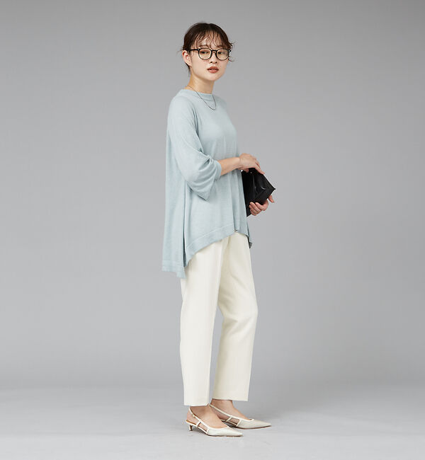 qualite「ヘムラインドレープニット」|ニット・セーター|