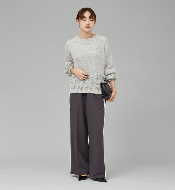 qualite「サイドラインストレートパンツ」|その他|