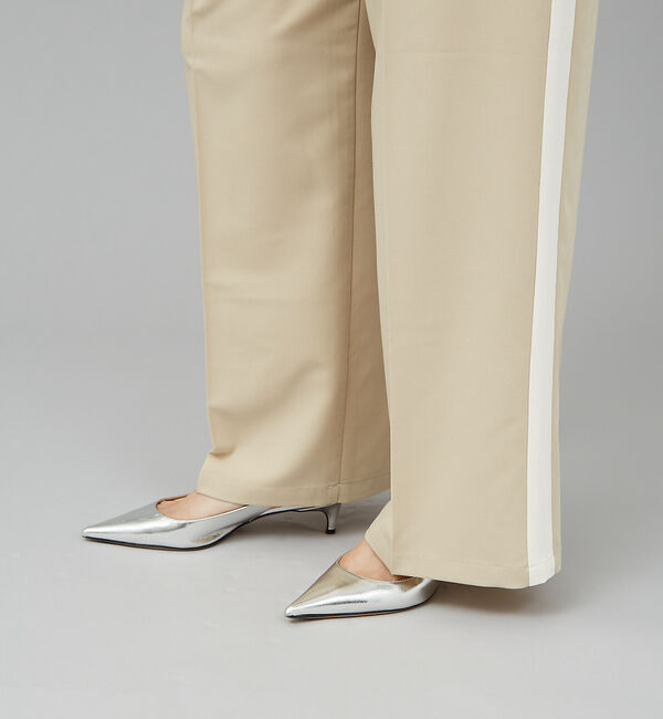 qualite「サイドラインストレートパンツ」|その他|