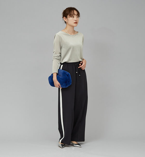 qualite「サイドラインストレートパンツ」|その他|