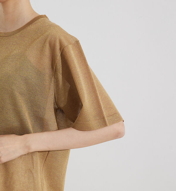 qualite「シャイニーニットT」|Tシャツ・カットソー|