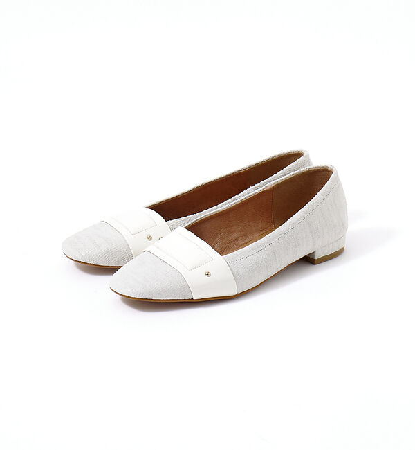 AU BANNISTER「ソフトレザー フラットパンプス」|パンプス|