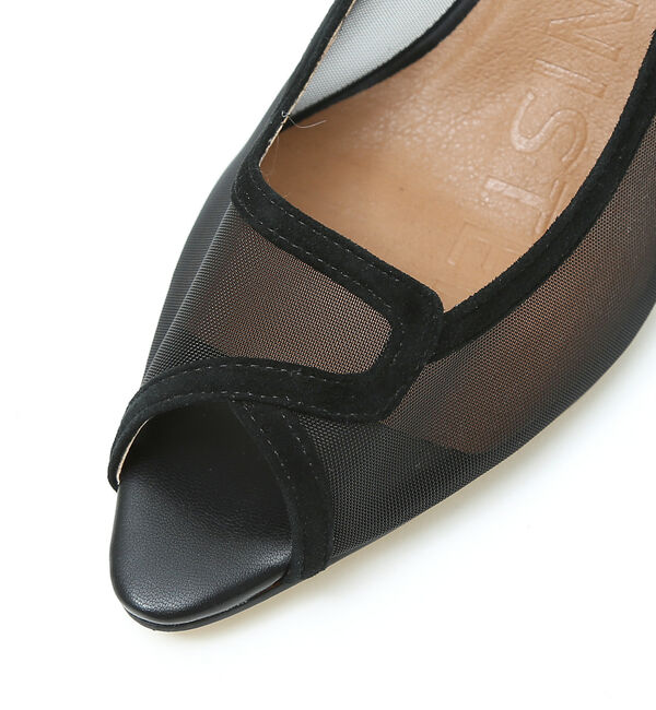 AU BANNISTER「オープントゥチュールパンプス」|パンプス|