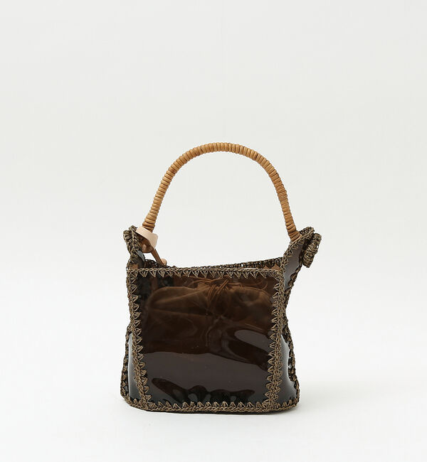 AU BANNISTER「●JAMIRAY コードパッチ クリアハンドバッグ」|ハンドバッグ|