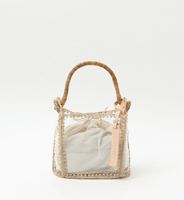 AU BANNISTER「●JAMIRAY コードパッチ クリアハンドバッグ」|ハンドバッグ|クリア