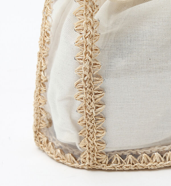 AU BANNISTER「●JAMIRAY コードパッチ クリアハンドバッグ」|ハンドバッグ|