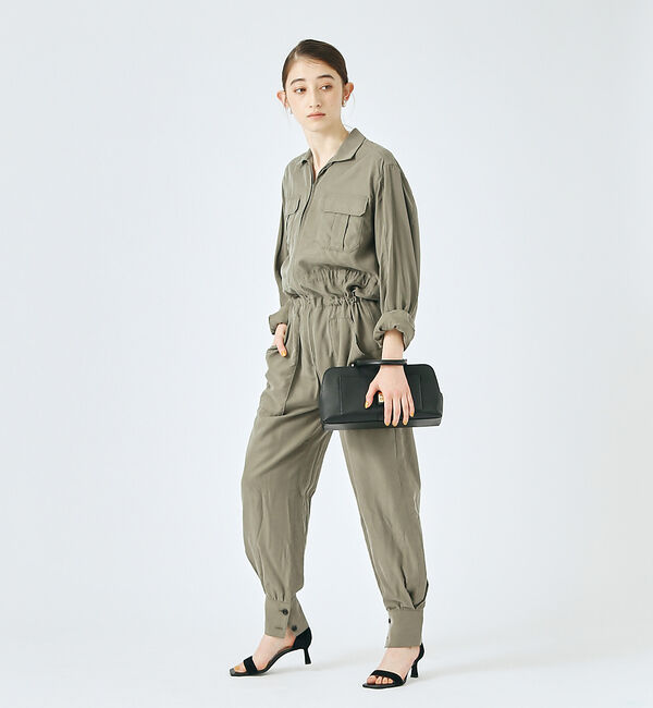 AU BANNISTER「アンクルストラップ スクエアトゥサンダル」|サンダル|