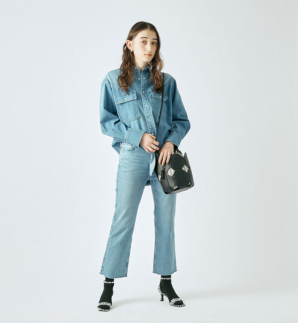 AU BANNISTER「アンクルストラップ スクエアトゥサンダル」|サンダル|