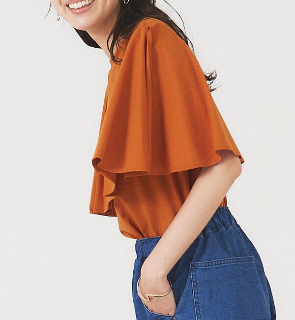 abahouse mavie「シルケットマルチWAYケーププルオーバー」|Tシャツ・カットソー|